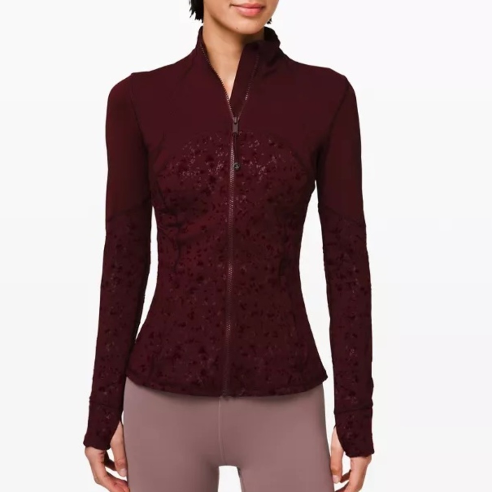Lululemon Maroon Zip Up Jacket, New With Tags